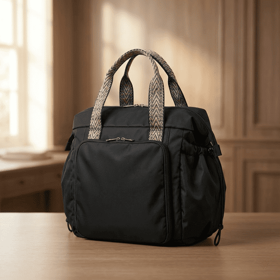 15 Pocket Travel Architecture Bag - Waterproof Nylon Laptop Backpack, RFID Blocking Security, Hands-Free Convertible Design for Airplane, Business, Daypack