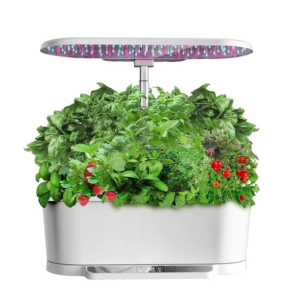 15-Pod Indoor Herb Garden, App-Controlled Hydroponic System with LED Lamp
