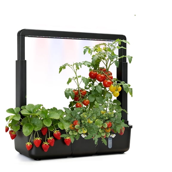 15-Pod Smart Indoor Hydroponic Garden with LED Grow Light, 3.5L Water Tank