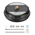 thumbnail image 1 of 15" Pressure Washer Surface Cleaner - 3000 Max PSI Rotary Nozzle with 2 Extended Wands - Heavy Duty Plastic for Driveways, Decks & Concrete - Fits Most Power Washers, 1 of 11