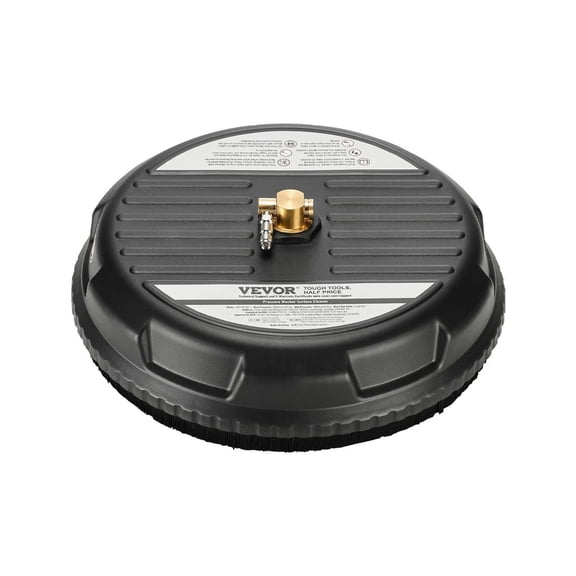 15" Pressure Washer Surface Cleaner 4 Wheels 3000 Max PSI Plastic Black