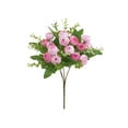 thumbnail image 1 of 15 Princely Consort Tea Buds Silk Flowers - 11.8" Artificial Camellia Roses for Wedding Bouquets Home Decor Valentine's Day Indoor Outdoor Use, 1 of 5