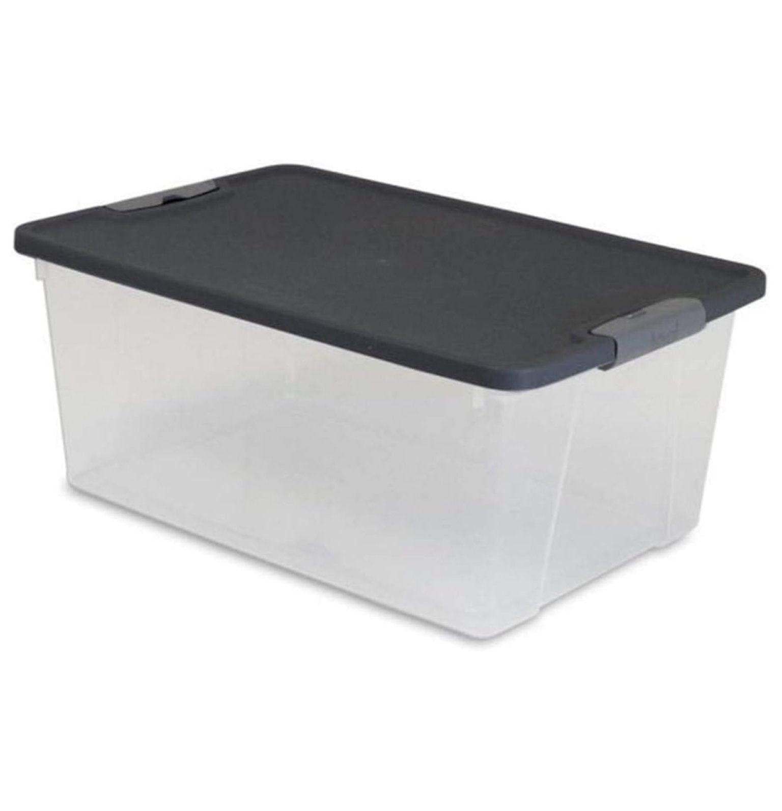 15 Quart Clear Plastic Stackable Storage Container Organizer Bin with