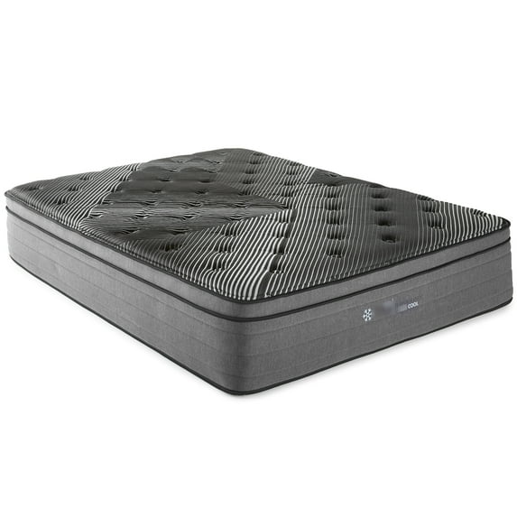 15" Queen Mattress - Pure Ice Ultra For A Relaxing Nighttime Experience. 2" With Copper, Gel, Silver, Graphite Better Airflow. Reduced Movement Perimeter Edge Coils. Adjustable. Made In United