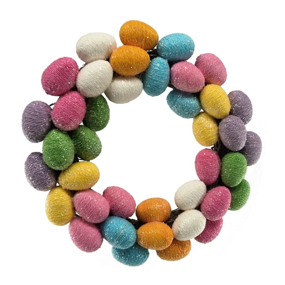 15" Rainbow Easter Egg Wreath by Ashland - Spring Easter Floral for Home Decor