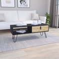 thumbnail image 1 of 15" Rectangular Coffee Table with Drawer | Used in Living Room for Small Item Storage | Dual - Tone Finish for Eye - Catching Look | Overcomes the Problem of Dull Furniture, 1 of 4