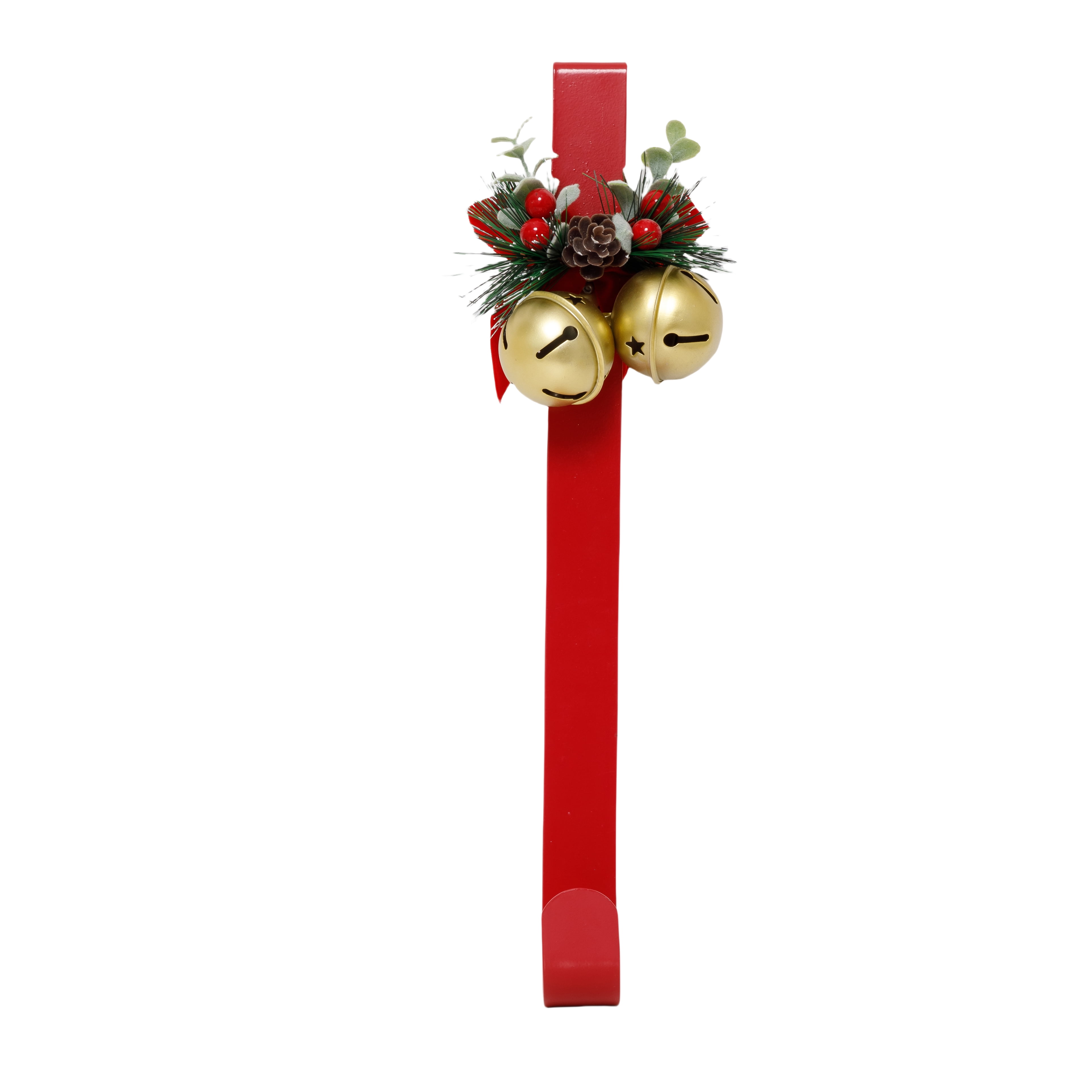 15" Red Wreath Hanger with Bells by Ashland - Christmas Wreath