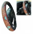 thumbnail image 1 of 15" Retro Western Cowboy Car Universal Steering Wheel Cover, Anti-Slip Design Easy to Install, 1 of 6