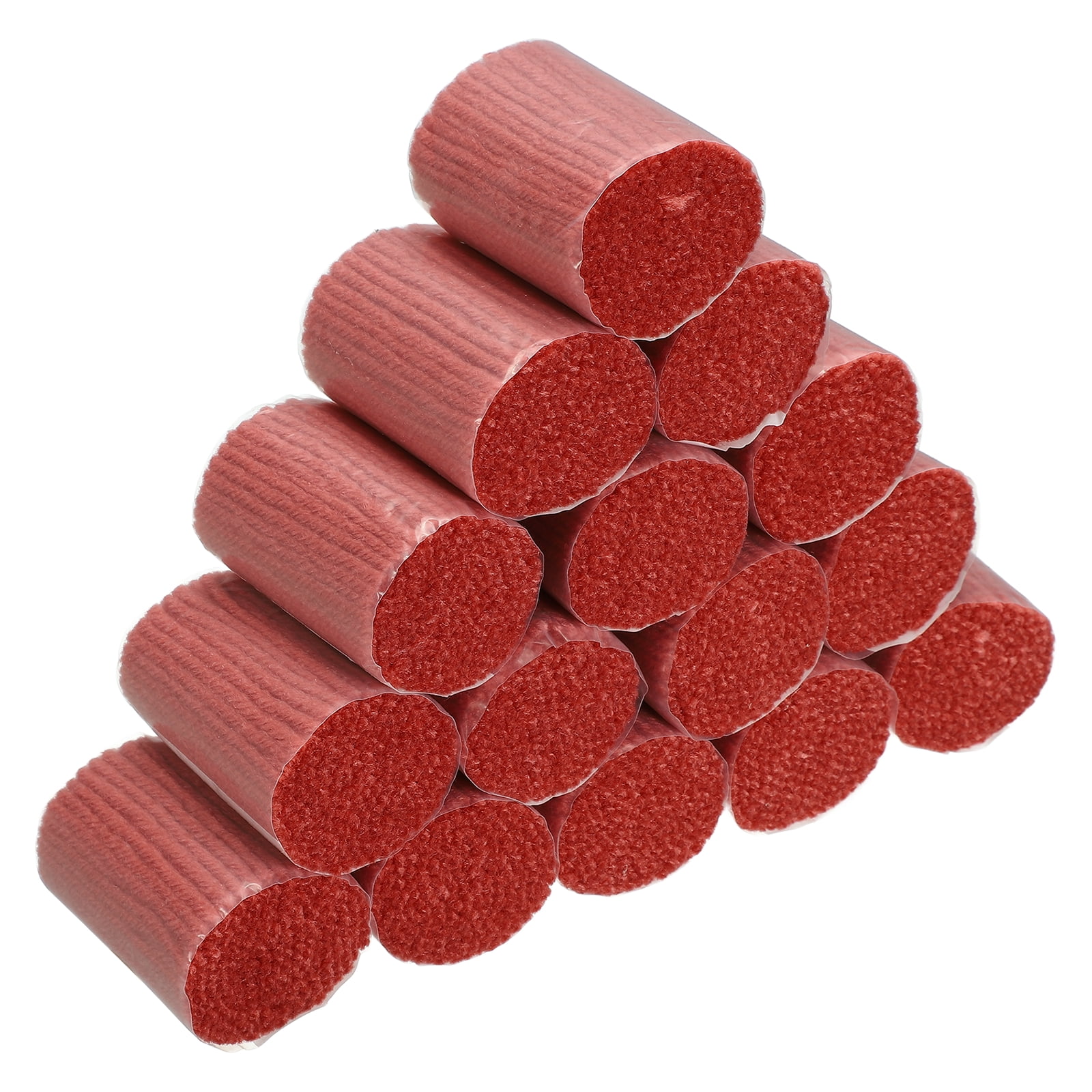 15 Rolls Latch Hook Yarn, 3mm Matte Red Latch Hook Kit Yarn Precut Hook Rugs Making Crochet Bundles for Rug Adults Beginners Tapestry DIY Craft