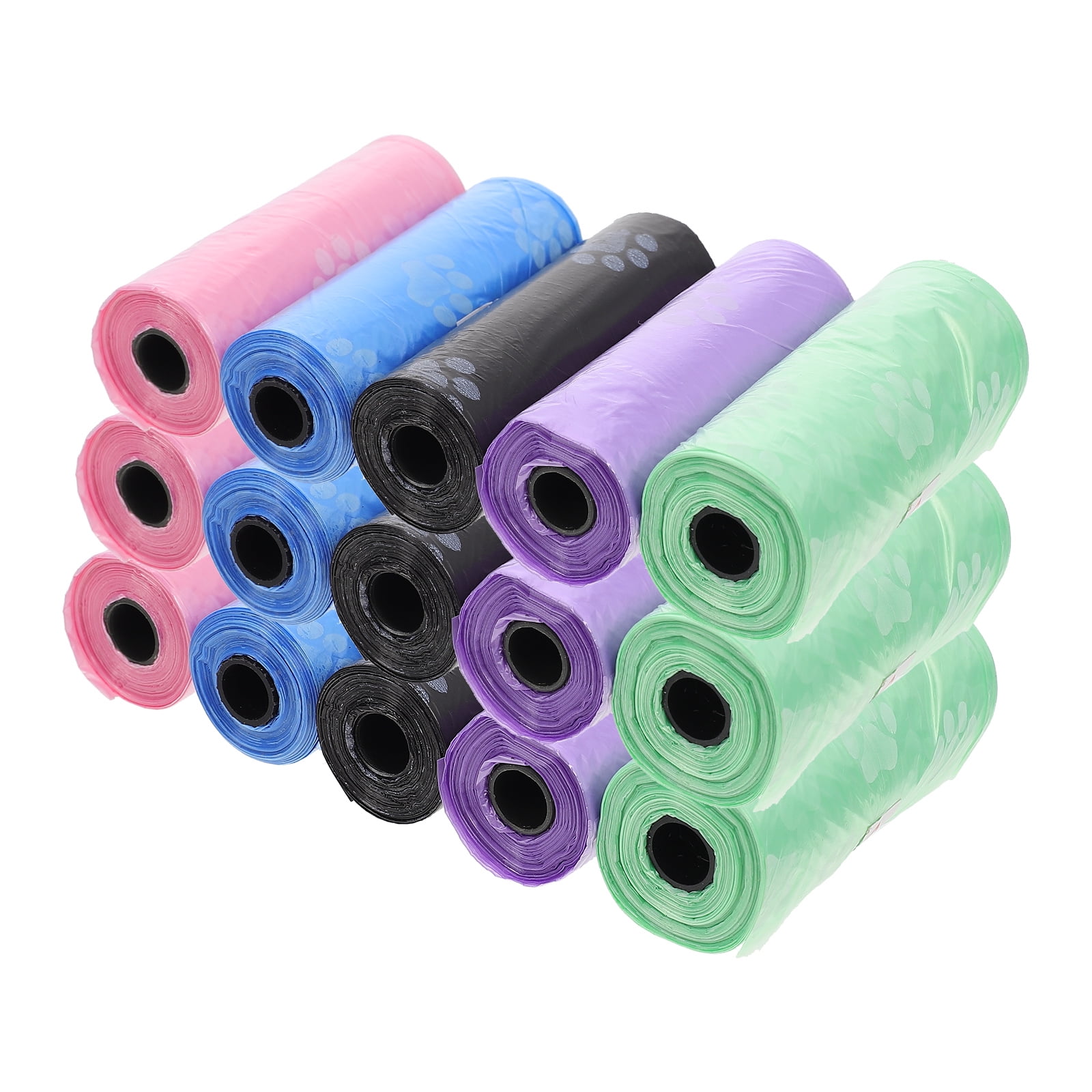 15 Rolls Trash Bag Pet Poop Holder Portable Waste Dog Bags Refuse Sacks