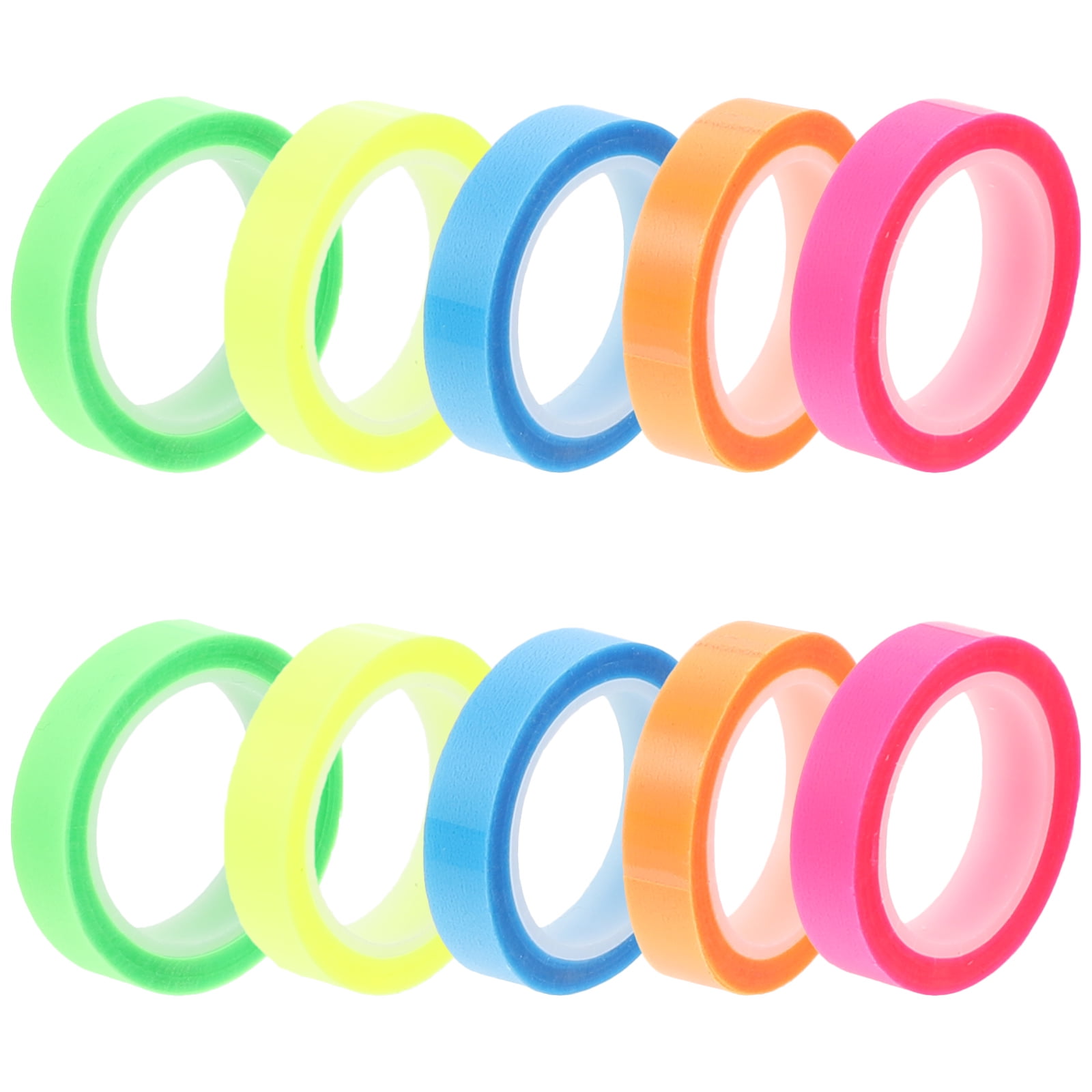 15 Rolls of Highlighter Tape Colored Transparent Marking Sticker Tape