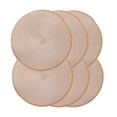 thumbnail image 1 of Mrehloy Woven Placemats Set of 6, 15 " Round Braided Placemats for Dining Table, Heat-Resistant & Washable Beige, 1 of 9