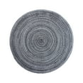 thumbnail image 1 of 15" Round Placemats, Cotton Woven Braided Placemats for Dining Table, Heat-Resistant & Washable Table Mat for Kitchen Dining Room, Non-Slip Boho Circle Placemats Home Decor, 1Pc,Gray, 1 of 2