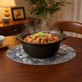 thumbnail image 1 of 15" Round Placemats, Heat Resistant Table Mats, Waterproof Oilproof Wipeable Table Protective Placemats, Washable for Indoor & Outdoor Use, 1 of 6