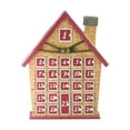 thumbnail image 1 of 15" Rustic Burgundy and Brown House with Chimney Advent Calendar Decoration, 1 of 3