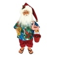 thumbnail image 1 of 15" Santa with Flamingo Floaty - Blue, 1 of 1