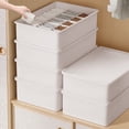 thumbnail image 1 of 15-Section Underwear and Socks Organizer with Lid - Multi-Compartment Storage Box for Neat Drawer Organization - Durable Plastic Home Storage Solution, 1 of 9