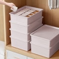 thumbnail image 1 of 15-Section Underwear and Socks Organizer with Lid - Multi-Compartment Storage Box for Neat Drawer Organization - Durable Plastic Home Storage Solution, 1 of 9
