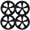 thumbnail image 1 of 15" Set of 4 Hubcaps Wheel Rims Cover for 2010-15 Toyota Prius Compatible with Alloy Wheels Snap on Installation ABS+PC Material (15-inch,Black Lacquer）, 1 of 11