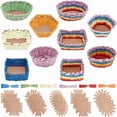 thumbnail image 1 of 15 Set Basket Weaving Kit Basket Making Kit for Beginners Creative Woven Bowl Raffia Basket Arts and Crafts Projects with Instruction Easter Basket Activities for Easter Eggs, 1 of 5