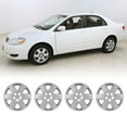 thumbnail image 1 of 15" Set of 4 Hubcaps Wheel Rims Cover Fit 2005-2008 Toyota Corolla Compatible with Steel Wheels Snap on Installation(15-inch,Lacquer), 1 of 7