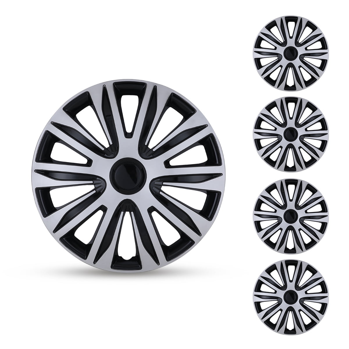 15" Set Of 4 Wheel Covers Snap On Hubcaps Full Hub Caps fit R15 Tire