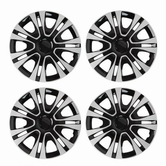 15" Set of 4 Wheel Covers Snap On Hubcaps Full Hub Caps fit R15 Tire & Steel Rim