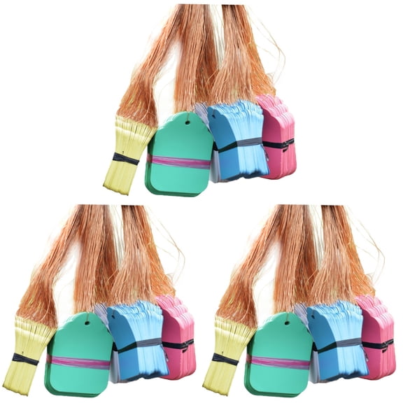 15 Sets 500pcs Plastic Hanging Tags with Strap Line for Garden and Daily Use, Mixed Colors, 4.5x3cm Labels