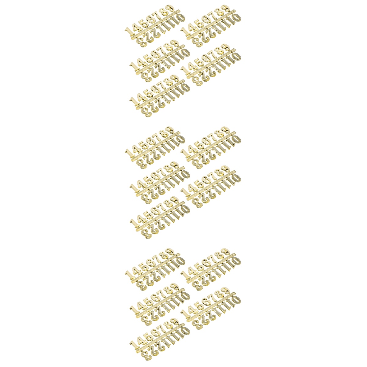 15 Sets Clock Number Plate Digital Wall Clocks Self Adhesive Numbers