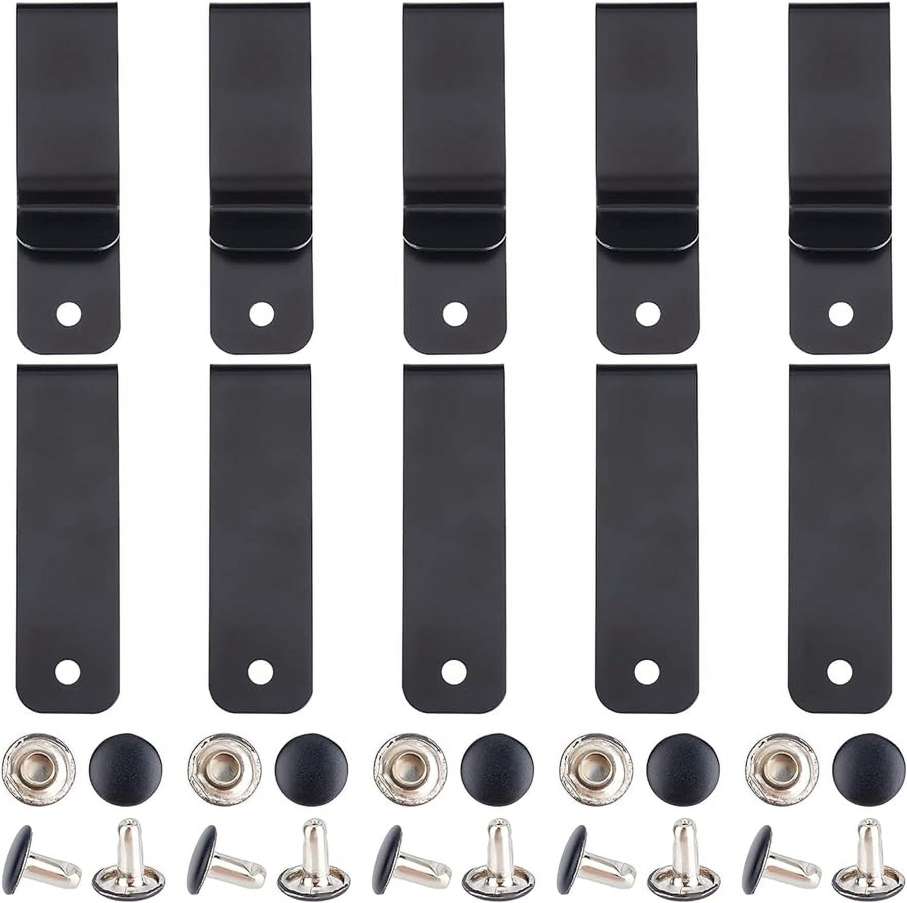 15 Sets Leather Belt Clip Holster Clips Metal Belt Clips Rectangle Spring  Clasp Hook Holster Sheath Clip Clasp for Pouches Belt Bag Leather Crafts  DIY - Walmart.com