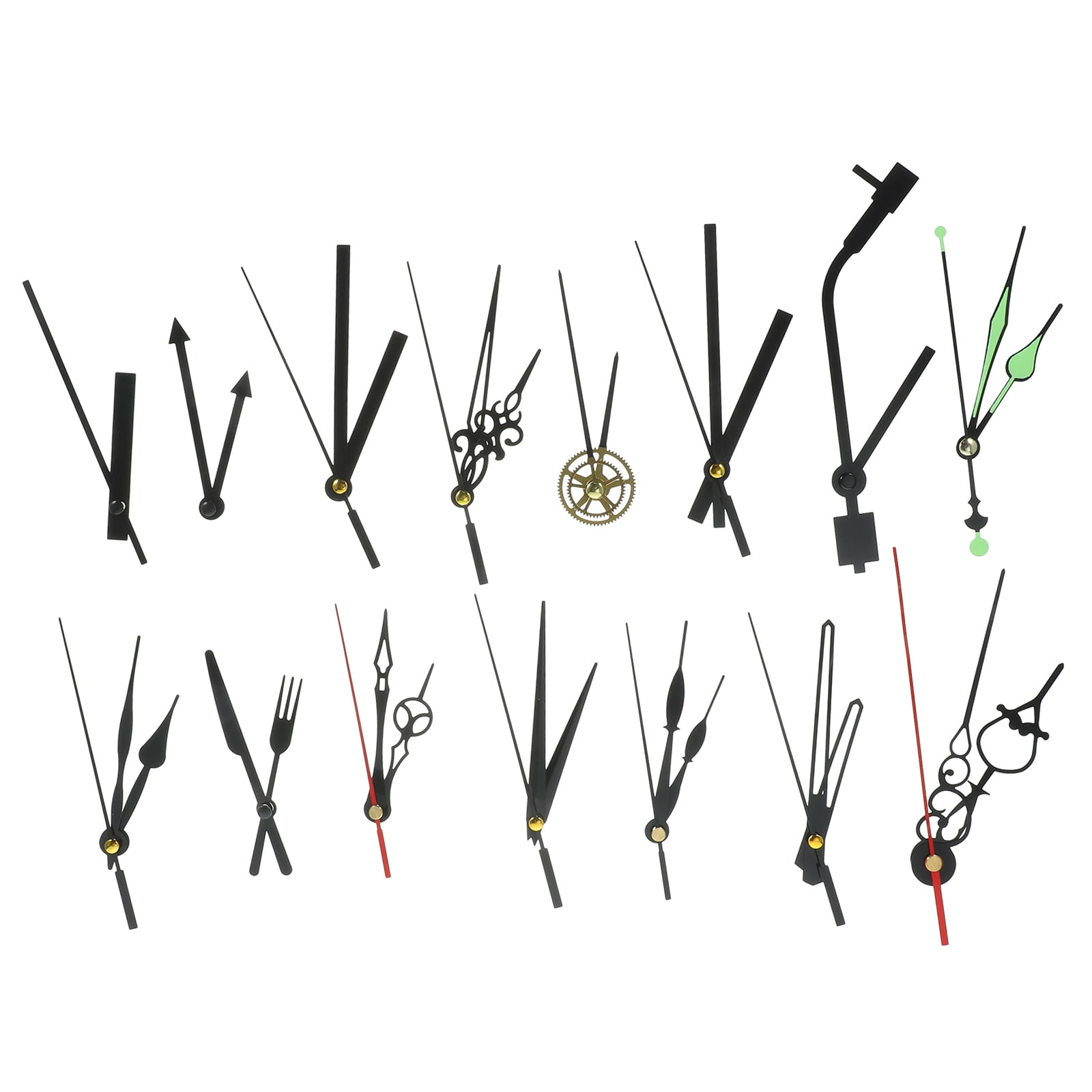 15 Sets Wall Clock Clock Hands and Motor Kit Large Clock Hands Watch