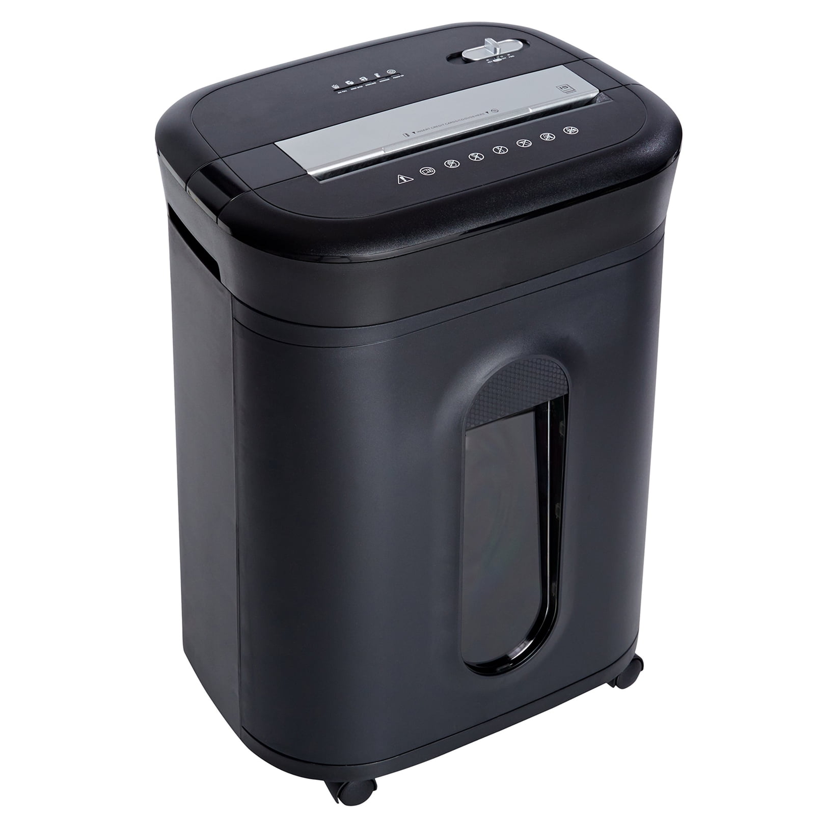 15 Sheet Paper Shredder, Cross Cut Shredders with 6 Gallons Wastebasket and Casters for CD Credit Card Home Office Use - Walmart.com