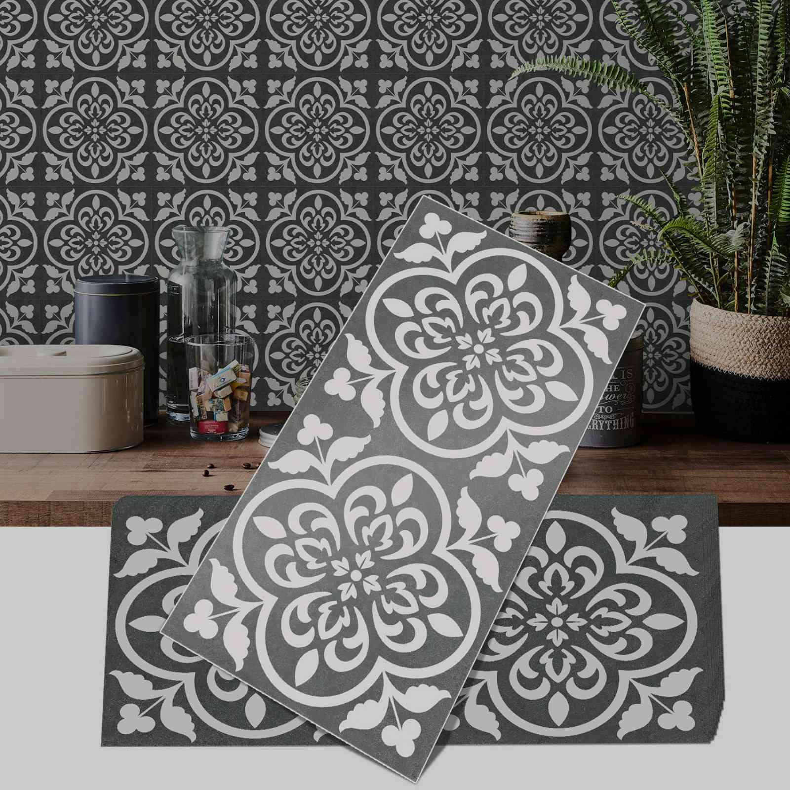 15 Sheet Peel and Stick Backsplash Tiles, 11.8 x 6 Inch Vintage Self Adhesive Tile Sticker Vinyl Decals Wallpaper for Backsplash Kitchen, Bathroom