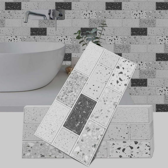 15 Sheet Peel and Stick Backsplash Tiles, 11.8 x 6 Inch Vintage Self Adhesive Tile Sticker Vinyl Decals Wallpaper for Backsplash Kitchen, Bathroom