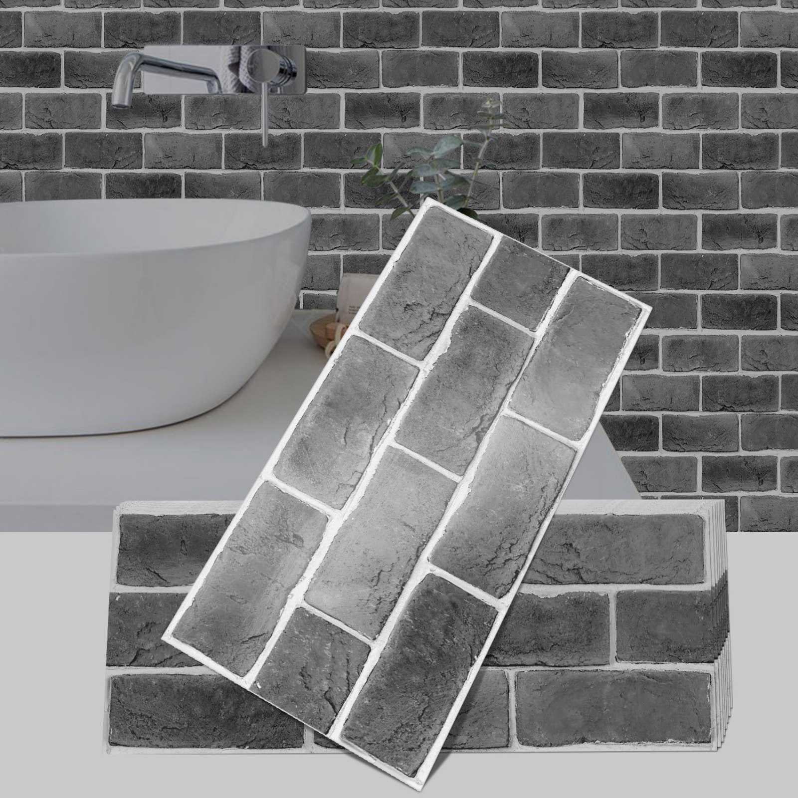 15 Sheet Peel and Stick Backsplash Tiles, 11.8 x 6 Inch Vintage Self Adhesive Tile Sticker Vinyl Decals Wallpaper for Backsplash Kitchen, Bathroom