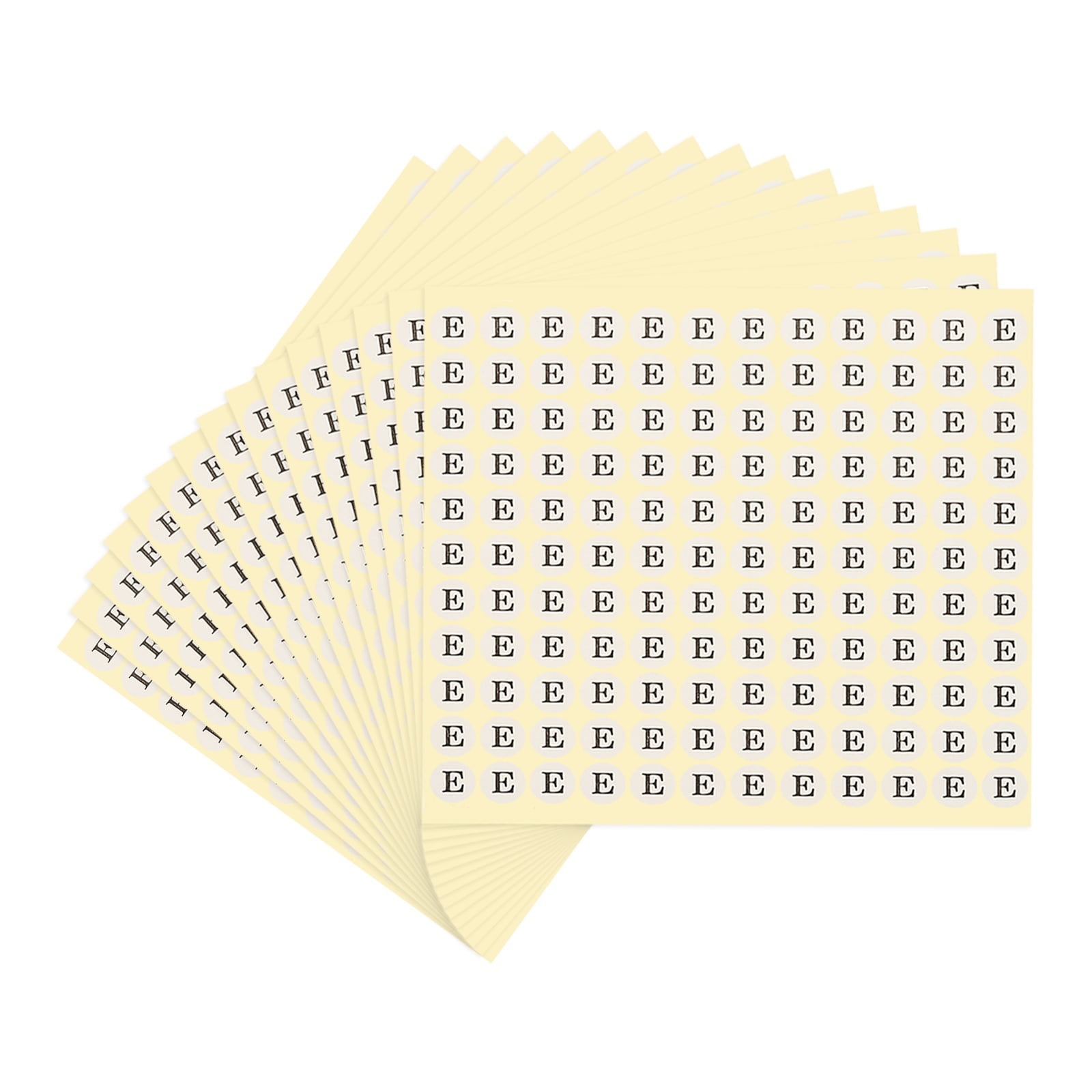 Uxcell Alphabet Stickers Letter Small Round Sticker Self-Adhesive Paper ...