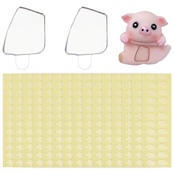 15 Sheets Double-Sided Clear Pads for Mini Figures 360 Pcs 0.57x0.51inch Trapezoid Shape Acrylic Double Sided Stickers Self Adhesive Dots