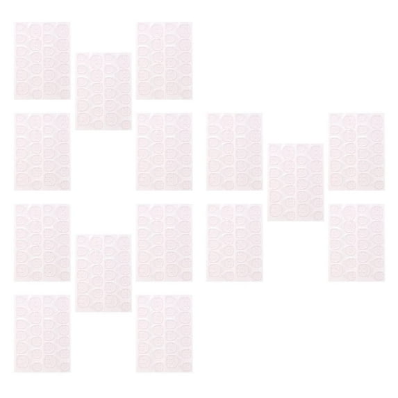 15 Sheets Double- Waterproof Jelly Adhesive Tabs Invisible Nail Sticker Waterproof Nail Sticker Sided Nail Adhesive
