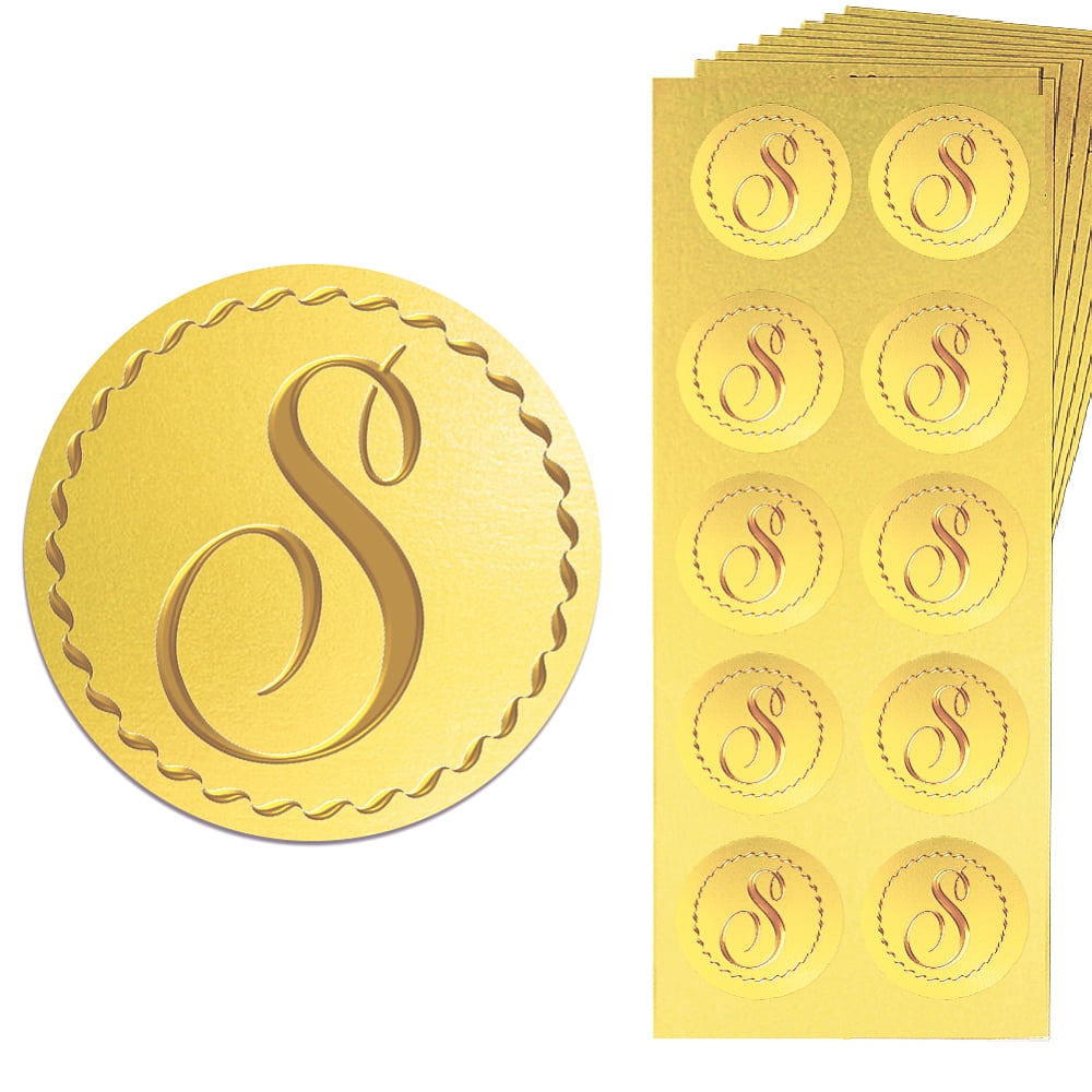 15 Sheets Gold Foil Paper Picture Stickers Round Dot Decorative ...