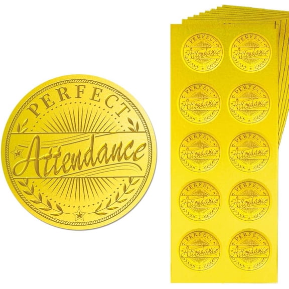 15 Sheets Gold Foil Paper Picture Stickers Round Dot Decorative Stickers Word 195x80x10mm Sticker: 35mm in diameter about 10pcs/sheet
