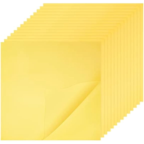 15 Sheets Polyimide Film 6.3x6.3 Inch/159x159mm Insulated High Temperature Resistant Kapton Tape Stickers Heating Tape Gold Heating Film Stickers for 3D Printers