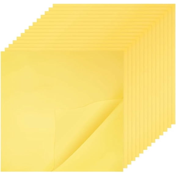 15 Sheets Waterproof Polyimide Insulation Heat-Resistant Film Stickers Square Gold 159x159x0.05mm