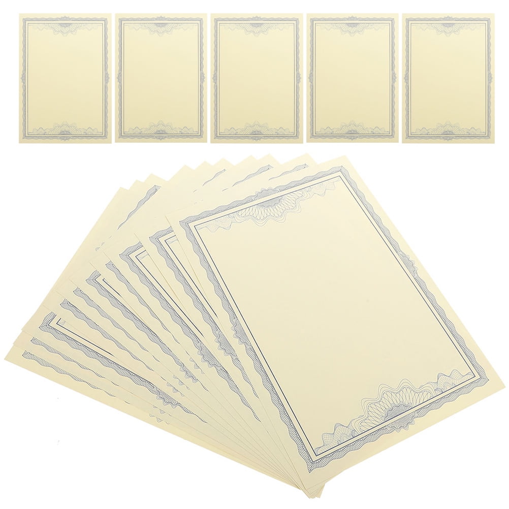 15 Sheets of Graduate Certificate Paper School Certificate Paper ...