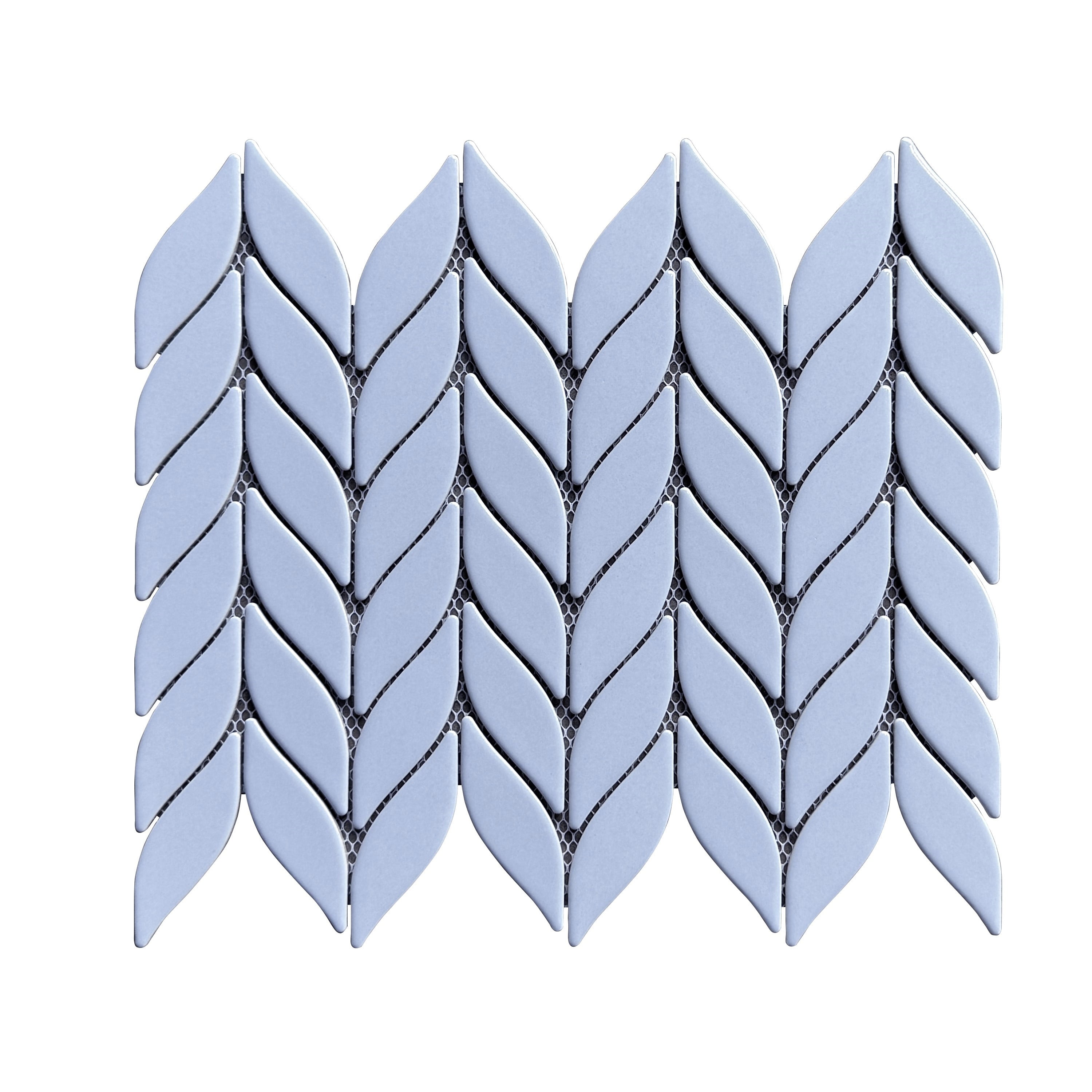 15-Sheets of Petal/Leaf Matte Porcelain Mosaic Tile – Wall & Floor Use