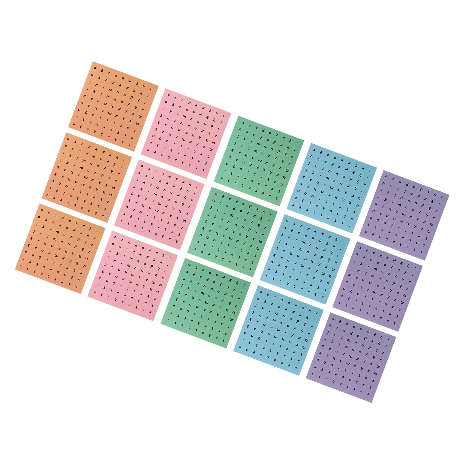 15 Sheets of Scrapbook Letter Decals Adorable Alphabet Stickers Small ...