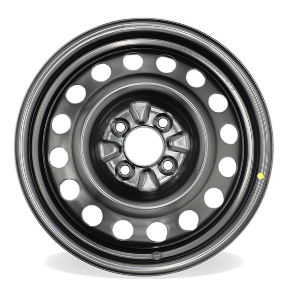 15" Single 15X5.5 Black Steel Wheel For Nissan Versa 2013-2019 OEM Design Replacement Rim
