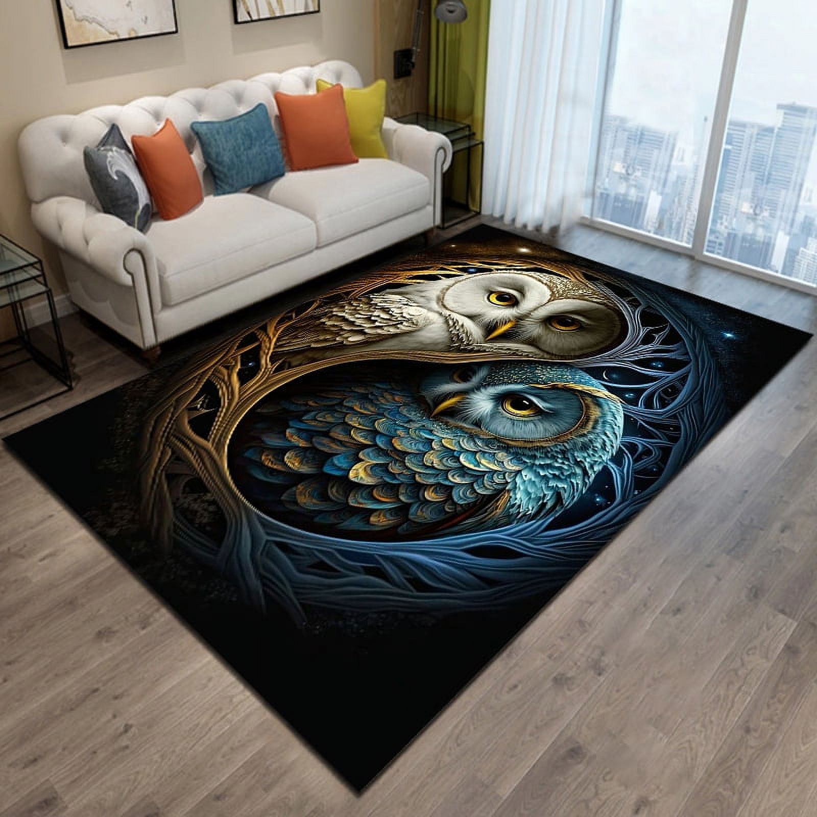 15 Size Tai Chi Bagua Yin Yang Pattern Rug Carpet for Living Room ...