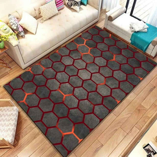 15 Sizes Geometric block Room Rug Street Fashion Carpet for Bedroom
