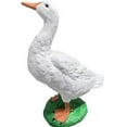 thumbnail image 1 of 15" Solid Concrete Goose Statue, HANDMADE Dress up goose statue, life-size American Porch Goose Statue, Bird garden Statues,, 1 of 8