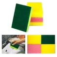thumbnail image 1 of 15 Sponge Scouring Pads Kitchen Dishes Cleaner Scour Scrub Cleanning Wholesale !, 1 of 3